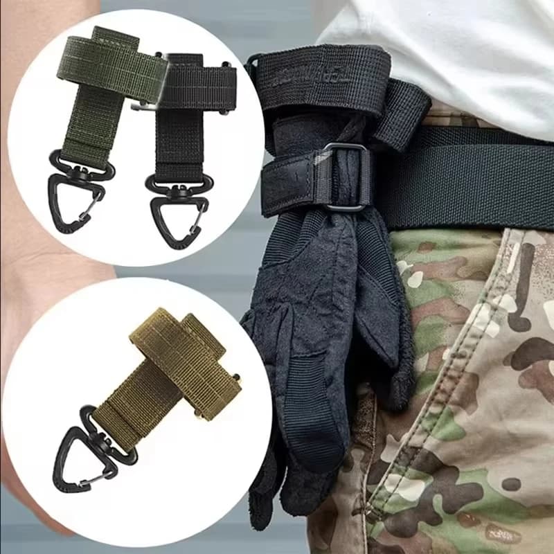 Mousqueton alpinisme porte-clés pêche outdoor accroche gants corde accessoires camping