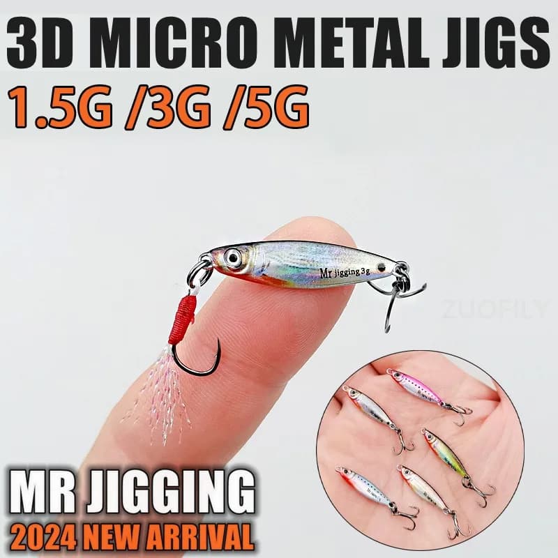Leurre métal Micro VIB 3D 1,5 3 5g pour pêche truite ombre et black bass en étang