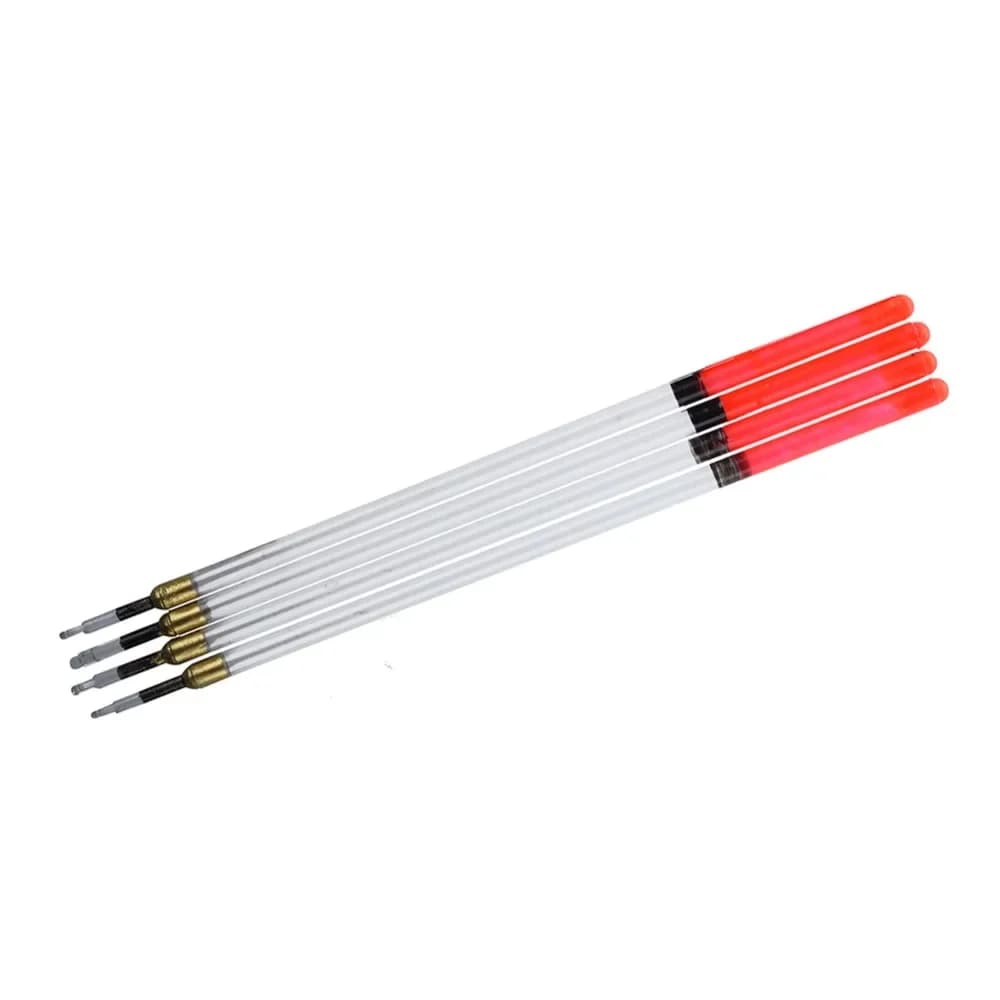20 Flotteurs Waggler Transparents avec Tube et Plomb pour la Pêche de la Carpe et du Gardon