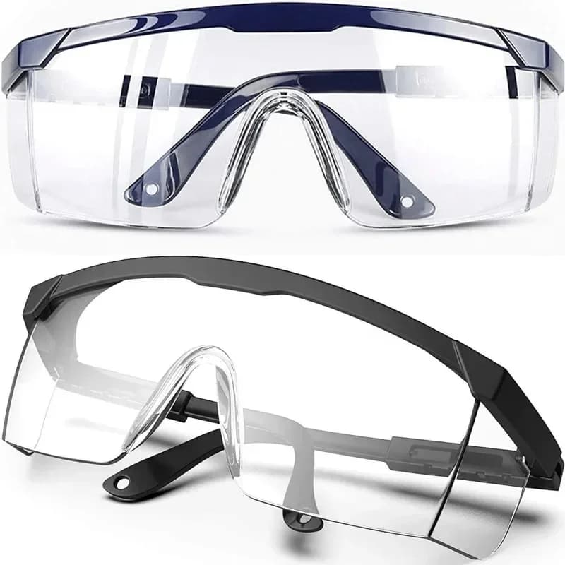 Lunettes de travail sécurité 2 pièces anti-éclaboussures pêche laboratoire protection industrielle cyclisme