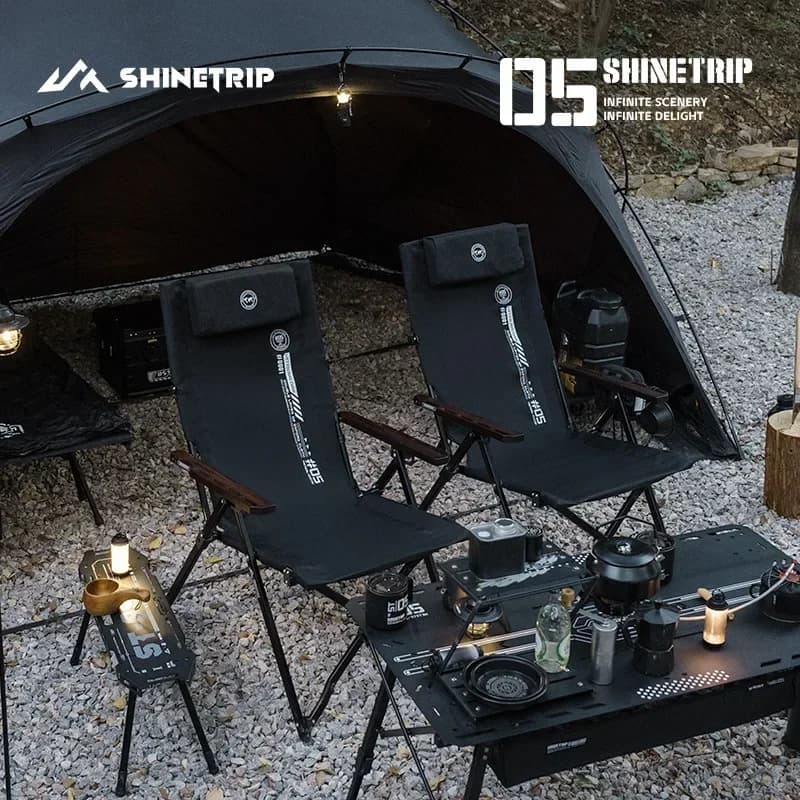 Chaise pliante ajustable ShineTrip pour pêche - Siège polyvalent bureau camping pique-nique plage