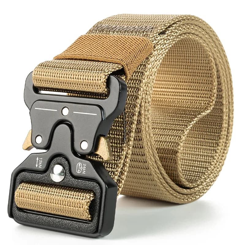 Ceinture tactique à dégagement rapide en nylon souple pour pêche et sports outdoor