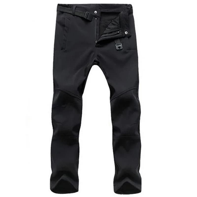 Pantalon stretch imperméable hiver épais polaire - Pêche casual chaud windbreaker sweatpants homme tactique