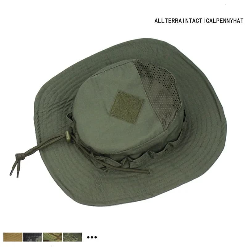 Chapeau tactique boonie camouflage pêche randonnée chasse protection solaire grand bord