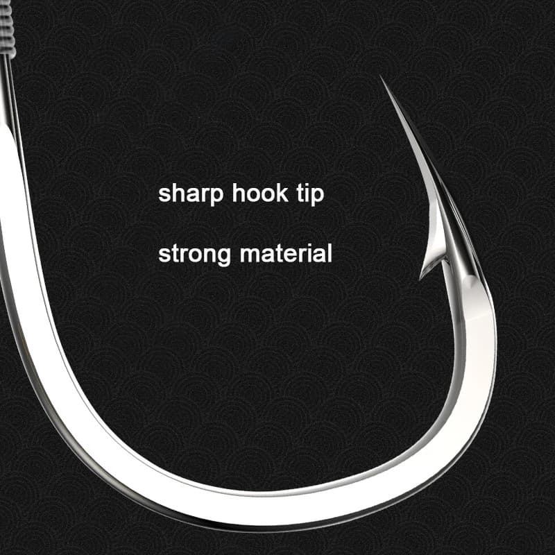 10 hameçons doubles acier carbone avec bas de ligne 45cm pour la pêche à la carpe
