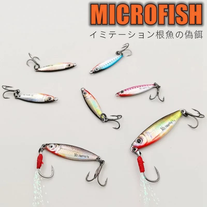 Leurre métal Micro VIB 3D 1,5 3 5g pour pêche truite ombre et black bass en étang