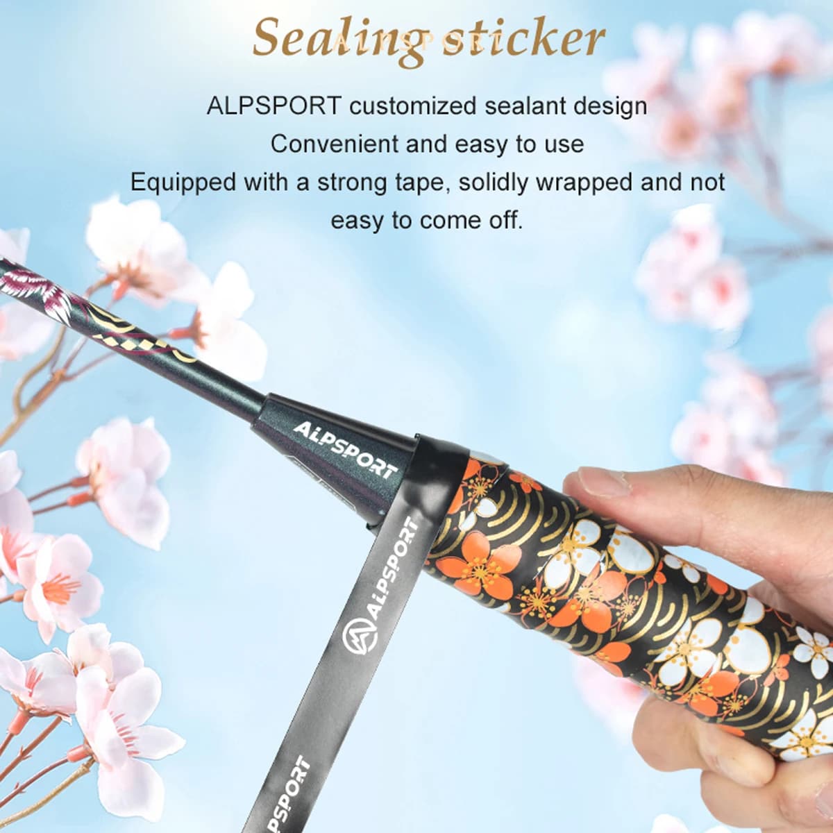 Ruban de préhension anti-dérapant ALP Sakura PRO - Accessoire absorbant pour raquettes et cannes à pêche