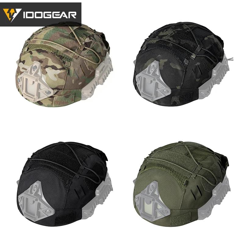 Housse casque Wendy 3.0 IDOGEAR pêche - Protection NVG avec poche batterie camouflage