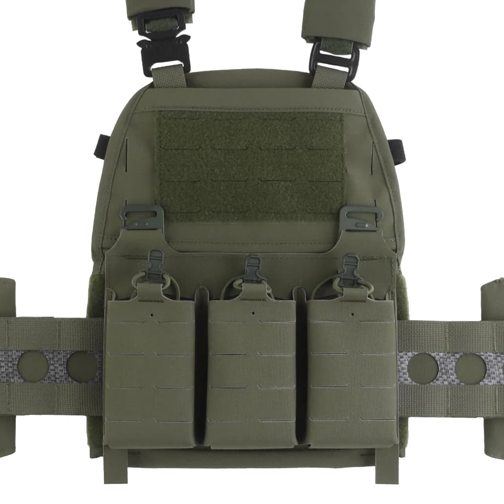 Gilet tactique FC V5 triple porte-magazines - Porte-plaques quick release pour pêche et airsoft