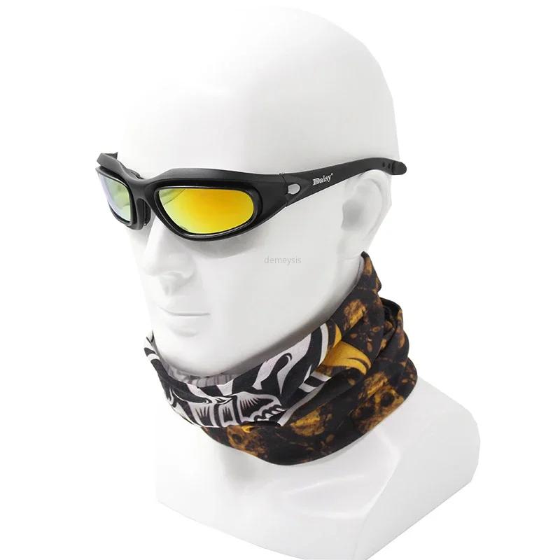 Masque désert 4 lentilles pêche chasse UV protection unisex lunettes tactiques randonnée outdoor