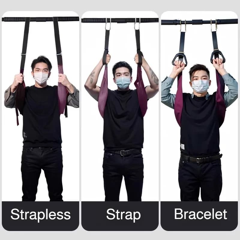 Ceinture lombaire de traction pour barre horizontale - Soulagement dos et sciatique à domicile