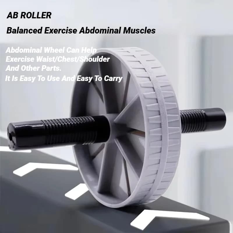 Roue abdominale silencieuse pour abdominaux - Exercice maison efficace pour ventre plat et taille fine