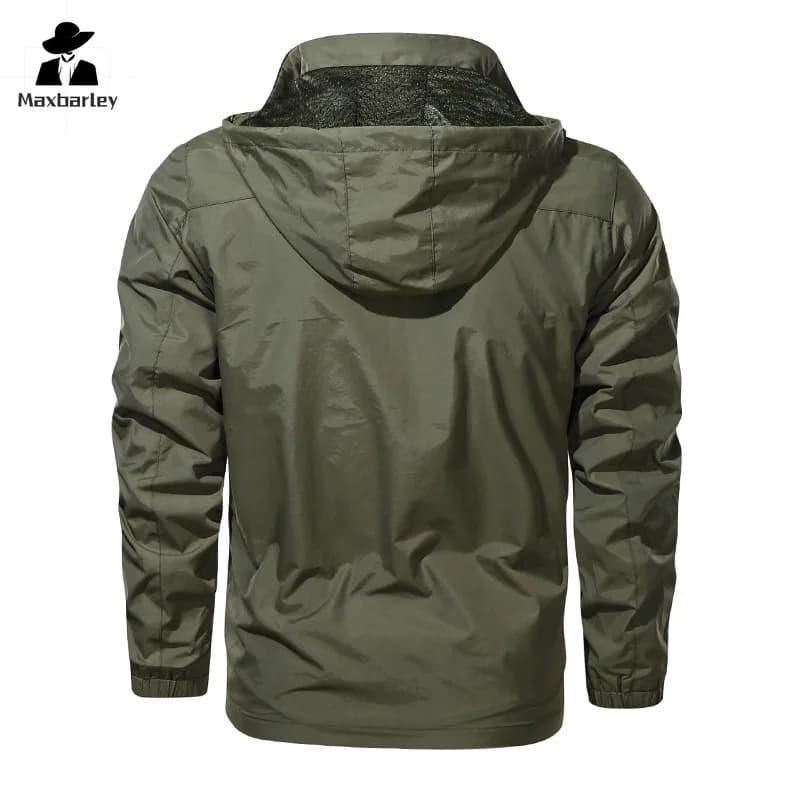 Veste homme extérieur coupe-vent imperméable tactique militaire pêche camping 5XL grande taille