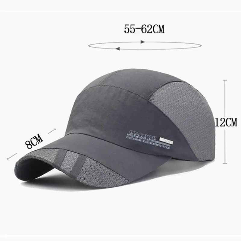 Casquette pêche printemps séchage rapide breathable protection UV voyage sport