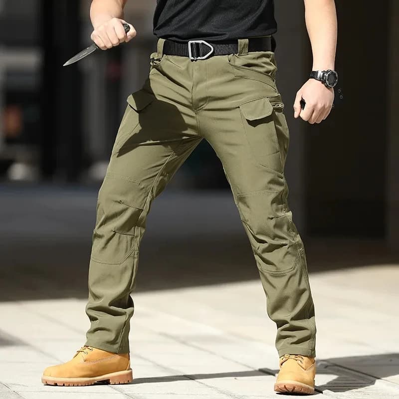 Pantalon cargo tactique été 2024 séchage rapide multi-poches pêche randonnée homme