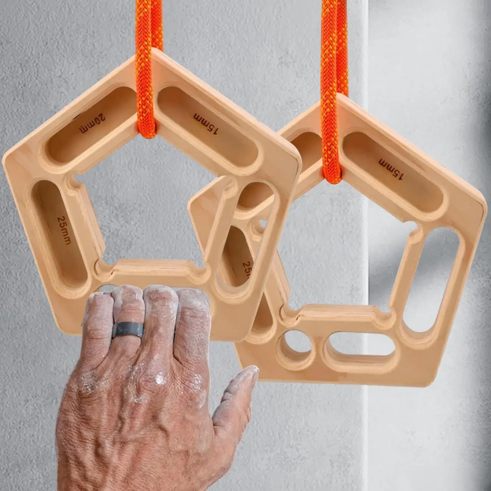 Planche d'escalade renforcement doigts - Trainer suspension pour grimpeurs - Outil musculation bras extérieur