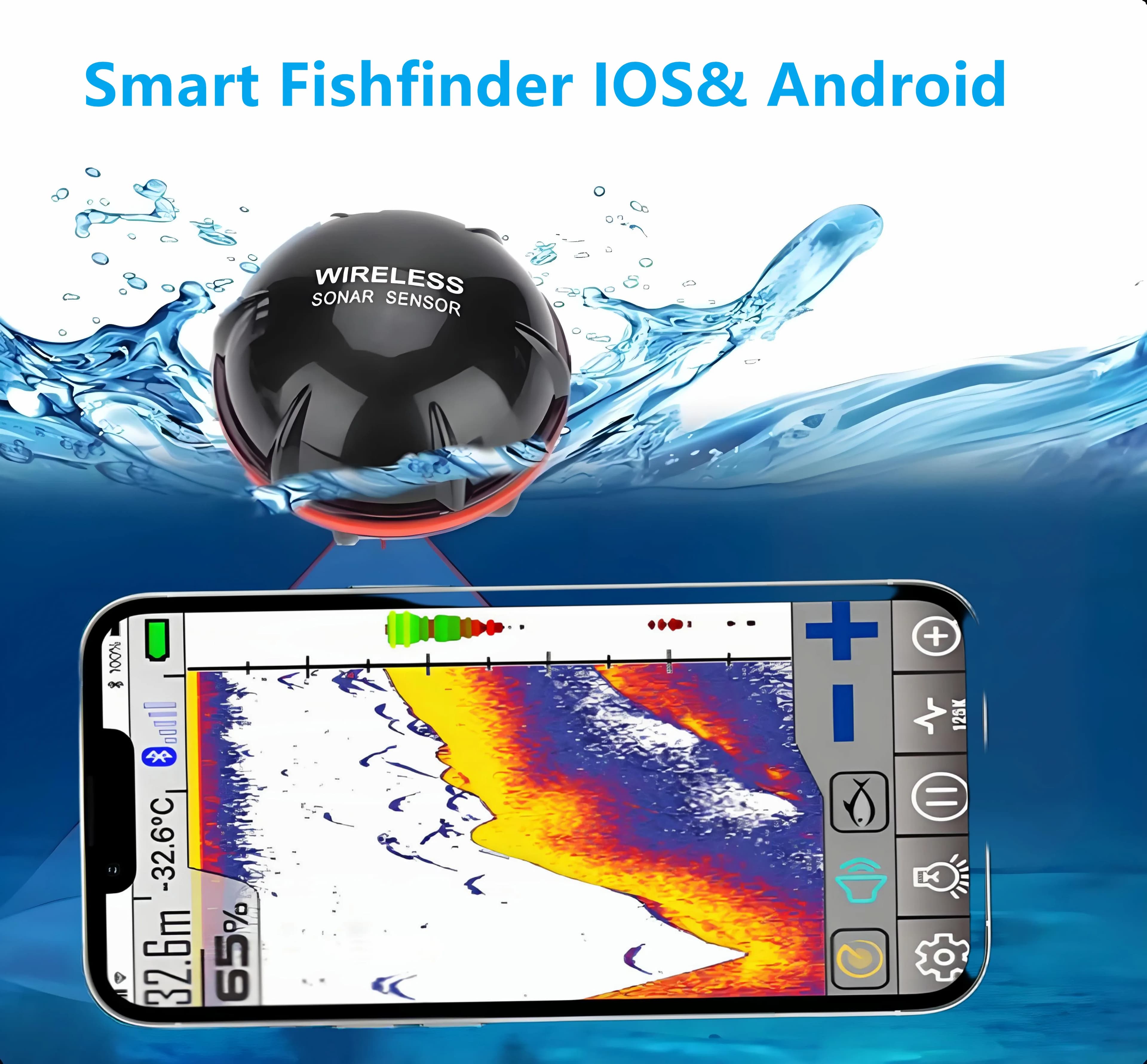 Sondeur de pêche sans fil FindFish avec capteur sonar pour exploration aquatique portable