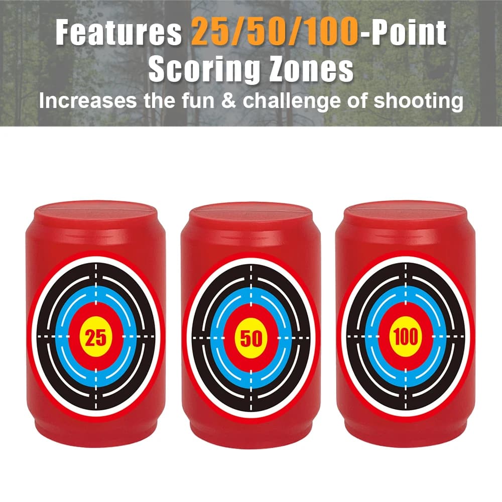 30 cibles tir 8cm balle souple plastique bouteille BB gun plomb fronde accessoire archerie