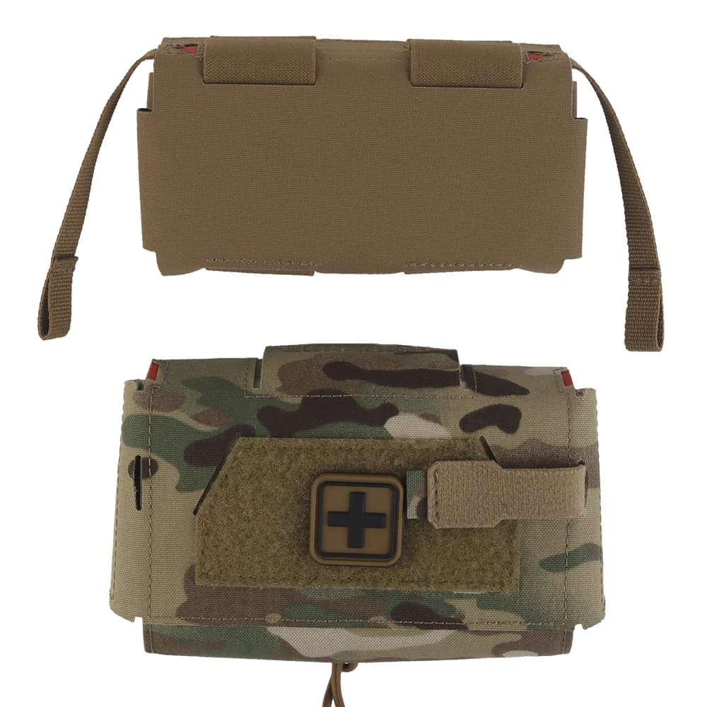 Poche médicale compacte tactique pêche chasse - Sac IFAK MD2 Molle ceinture porte-plaque
