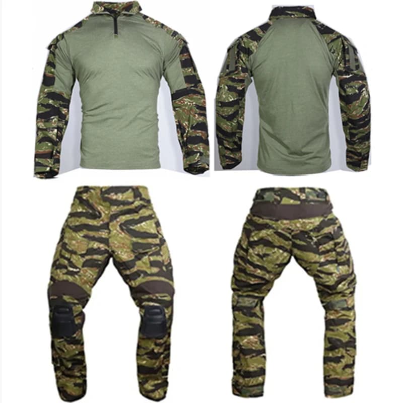 Uniforme tactique Emersongear G3 camouflage Iraq Tabby - Tenue combat professionnelle pour pêche tactique