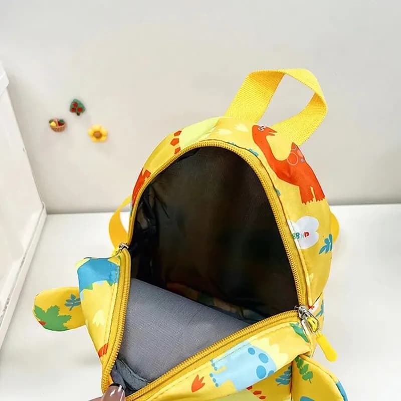 Sac à dos enfant dinosaure mignon : cartable réglable maternelle pour garçons et filles, animaux rigolos