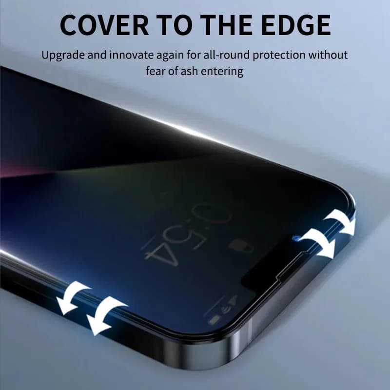 Protection écran anti-espion verre trempé iPhone pour pêcheurs - confidentialité totale 4 pièces