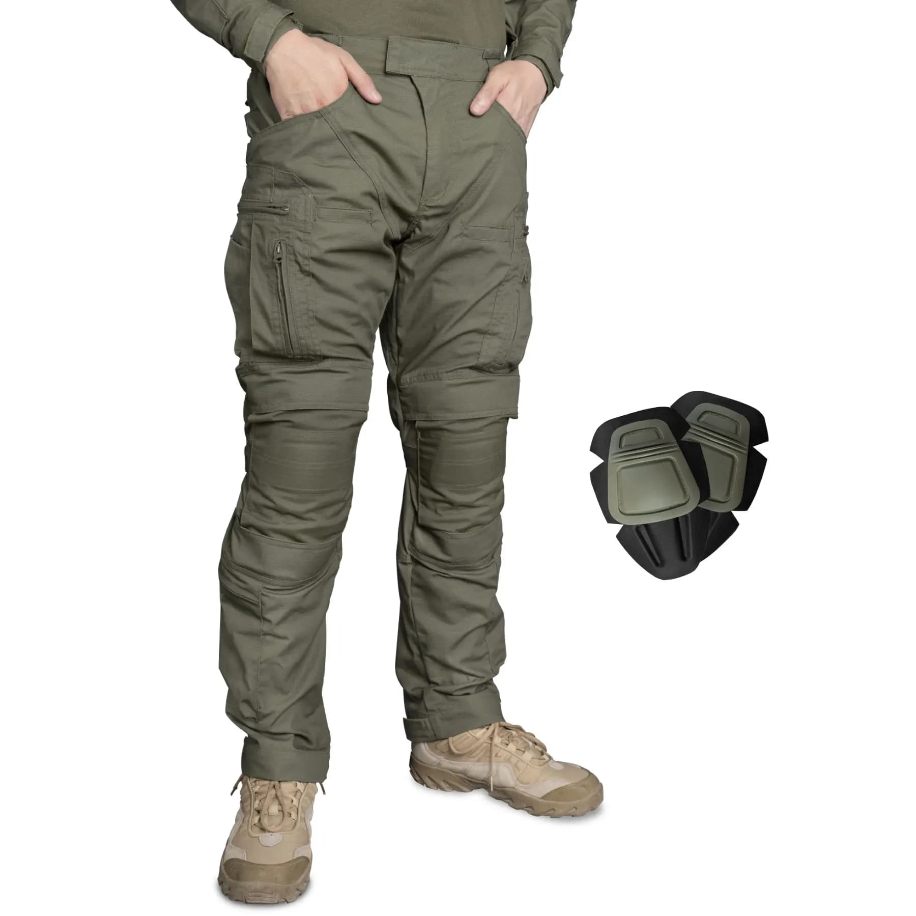 Pantalon tactique IDOGEAR Combat UFS genouillères camouflage pêche outdoor chasse 3209
