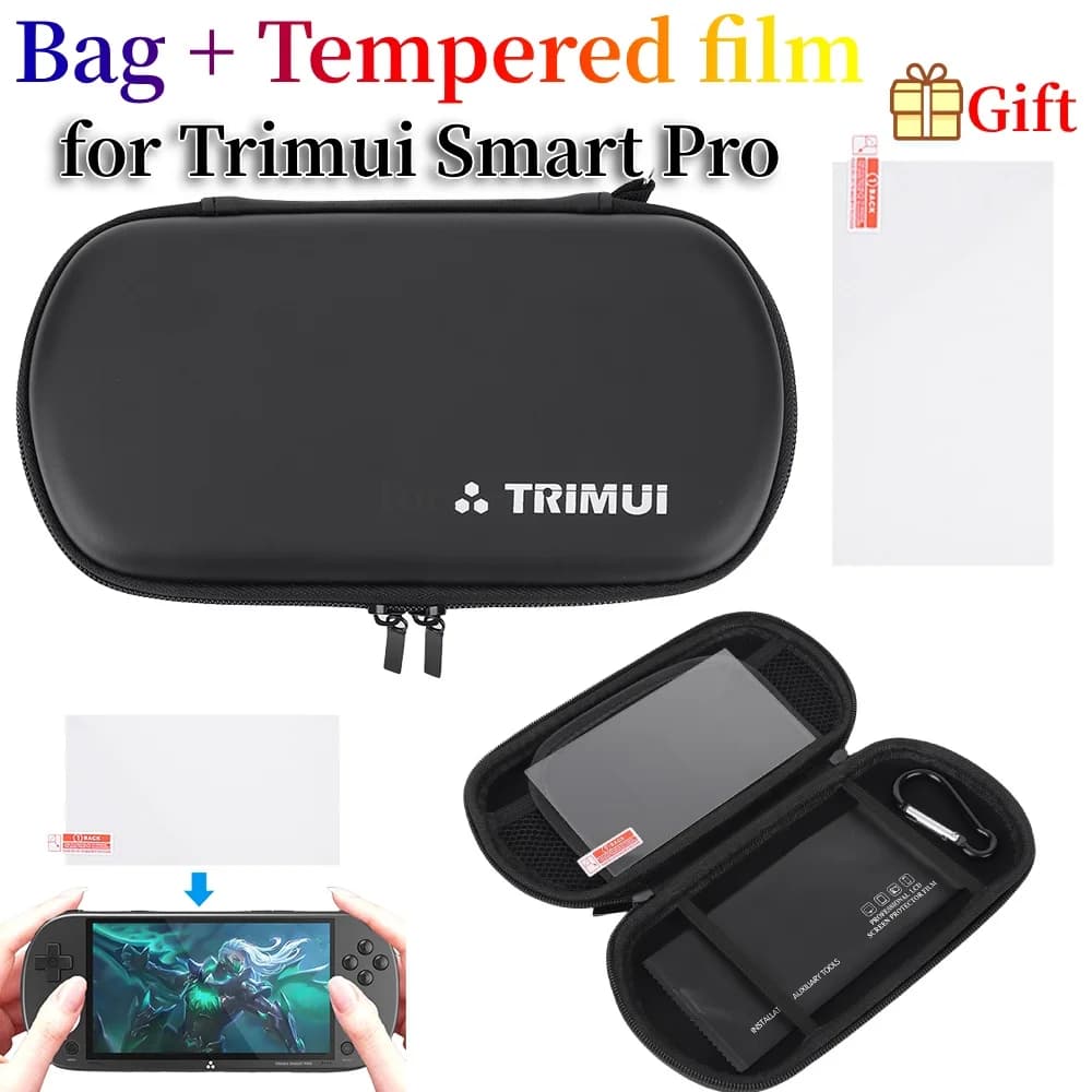 Étui rigide EVA pour Trimui Smart Pro - Coque anti-rayures, étanche et anti-poussière