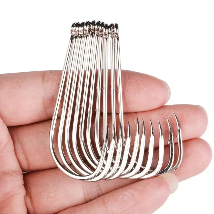 50 hameçons baitholder pour appâts vivants - Hameçons de pêche mer avec barbelures pour carpe et vers