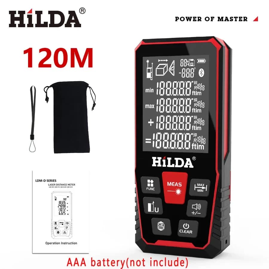 Télémètre laser HILDA 50M/100M/120M professionnel pour pêche - Mesure précise des distances