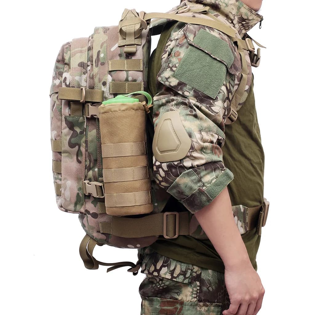 Pochette gourde MOLLE étanche transport camping randonnée pêche cyclisme équipement outdoor
