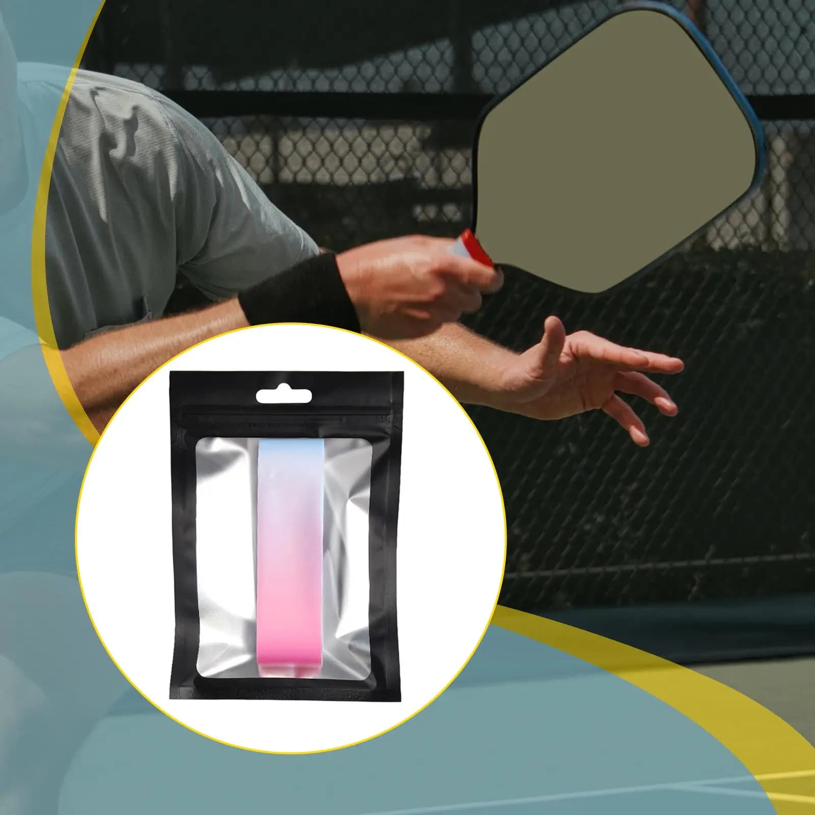 Protège-bord raquette pickleball 16mm - Protection optimale pour matériel pêche extérieur