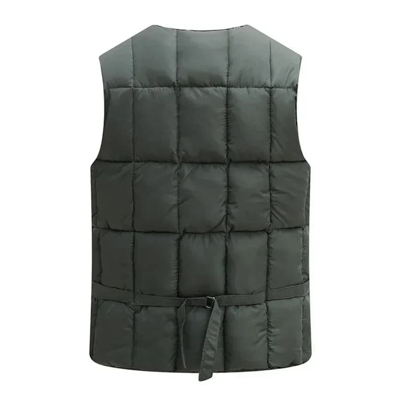 Veste matelassée homme sans manches légère et chaude multi-poches pour pêche hiver