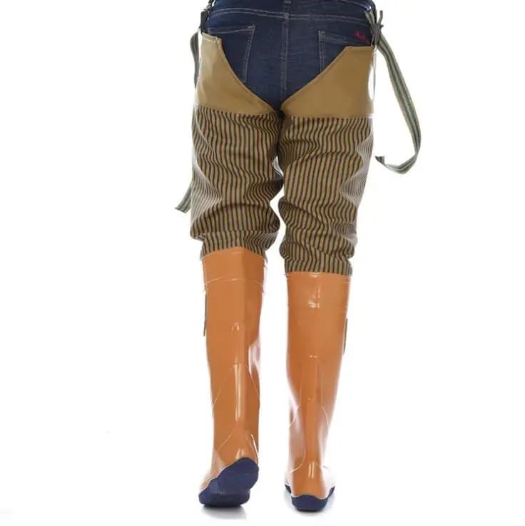 Bottes de pêche genou imperméables semelle souple antidérapantes résistantes pluie