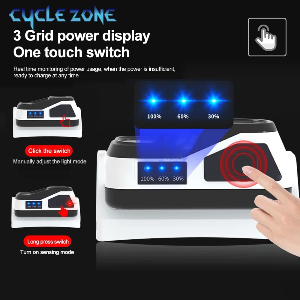 Mini frontale XPG rechargeable USB 4 modes avec capteur - Compacte pour pêche discrète nocturne