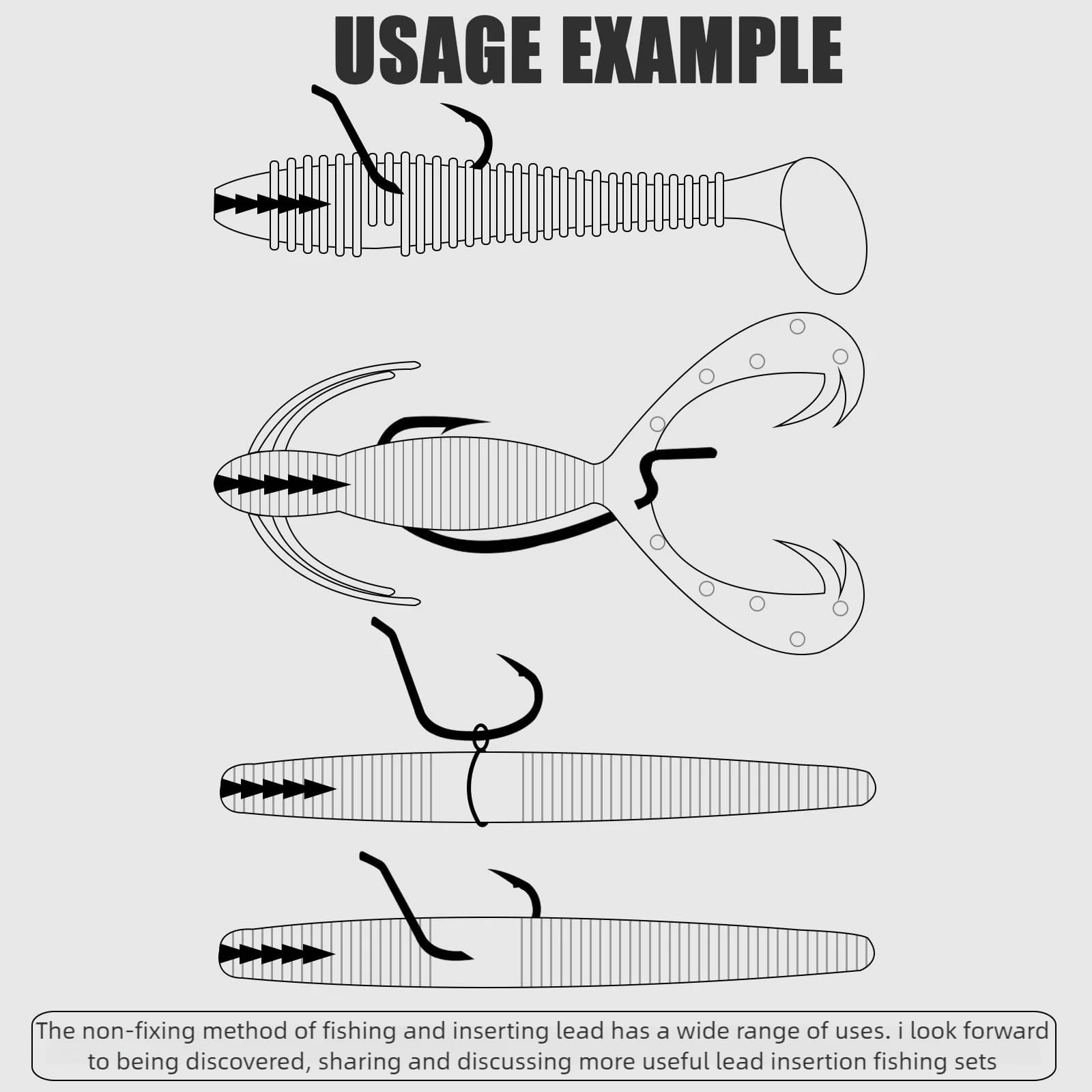Plombs à insérer pour pêche au bass - Poids pour leurres Neko Rig et Wacky Rig
