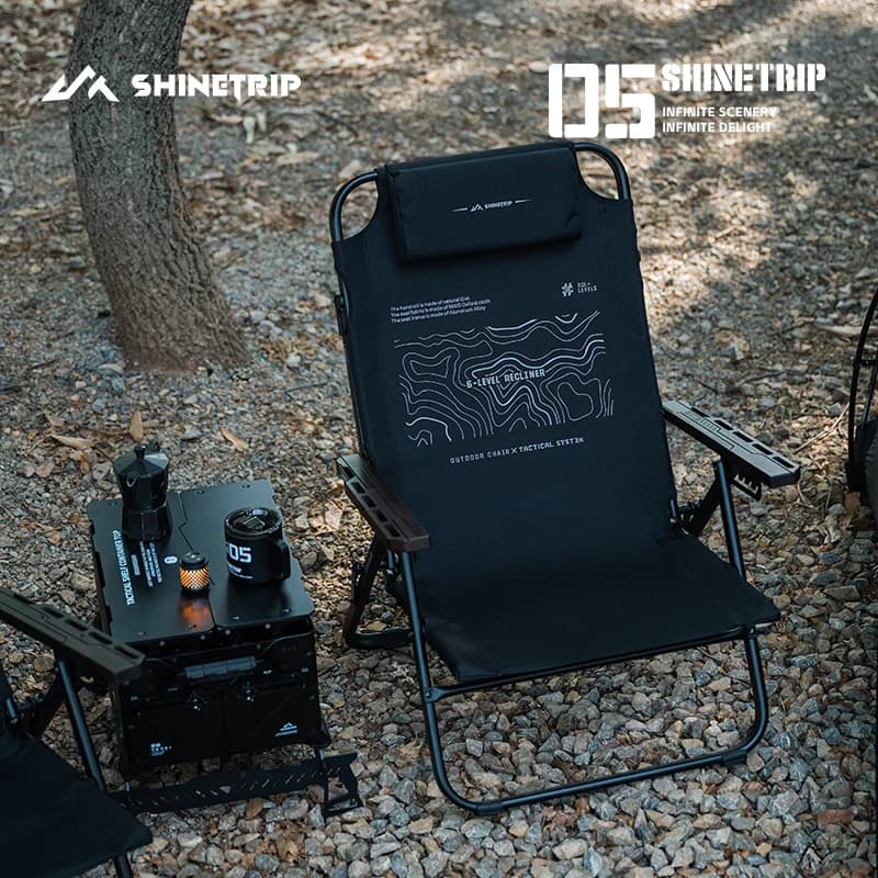 Fauteuil pêche réglable 6 positions - Siège tactique aluminium pliant pour pause déjeuner pêcheur