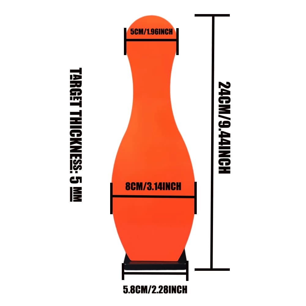 Cible acier IDPA 5mm épaissie auto-reset pop-up pour entraînement petit calibre orange