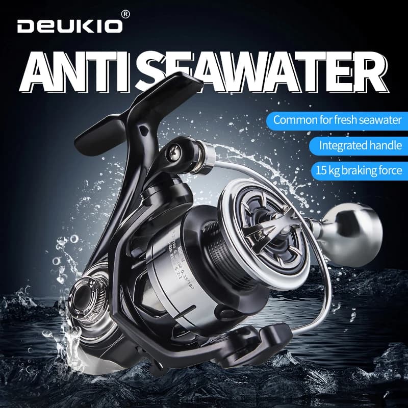 Moulinet de pêche mer DEUKIO saltwater spinning 2000-7000 - Moulinet étanche 15kg drague pour surfcasting