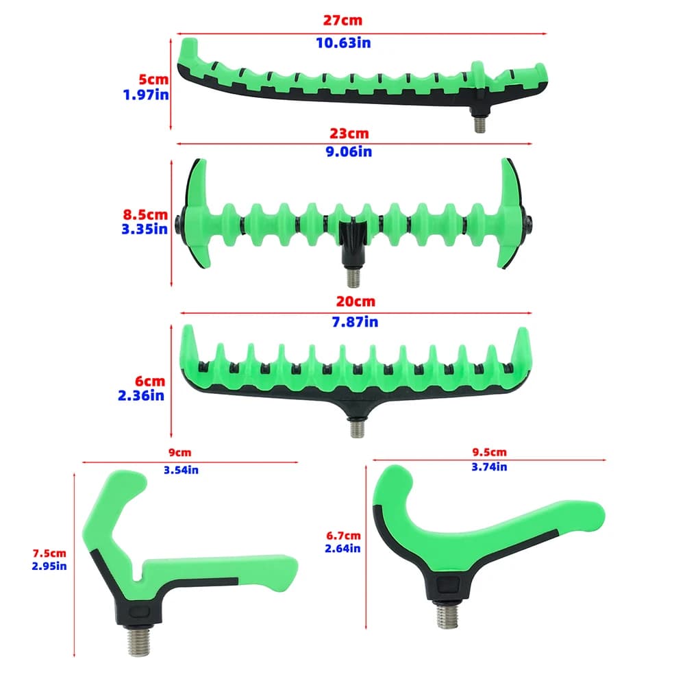 Support de canne feeder Hirisi en plastique pour barre de buzz et pêche à la carpe accessoire