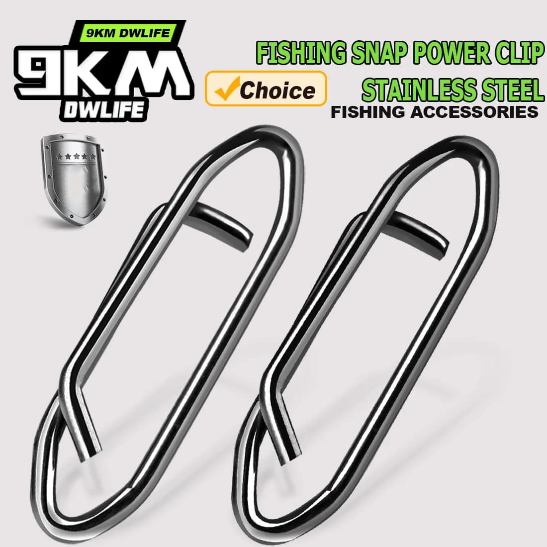 Clips pêche rapides en acier inoxydable noir 50-200 pièces - connecteur ligne leurre haute résistance