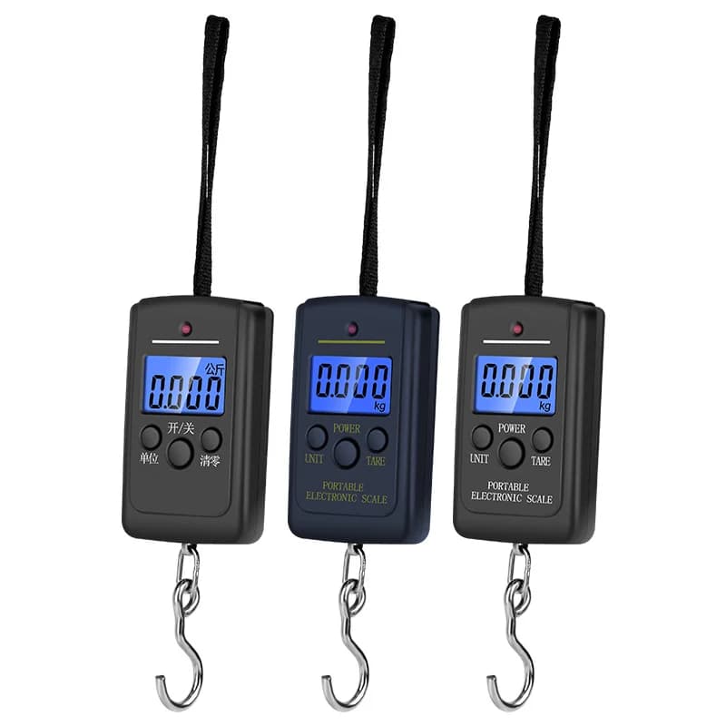 Balance main électronique LCD portable 50kg/10g ruban mesure rétractable 100cm peser poissons légumes