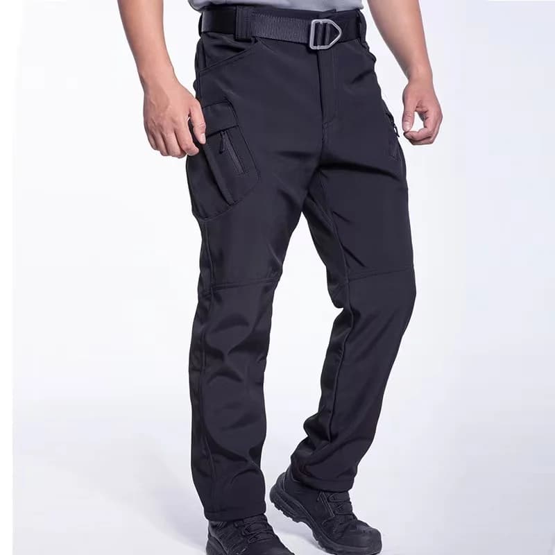 Pantalon cargo polaire hiver automne imperméable homme - Pêche, randonnée, camping, softshell chaud