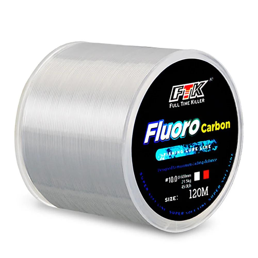 Fluorocarbone #10.0 120M - Ligne de pêche haute résistance 21.5kg pour distance de lancer maximale