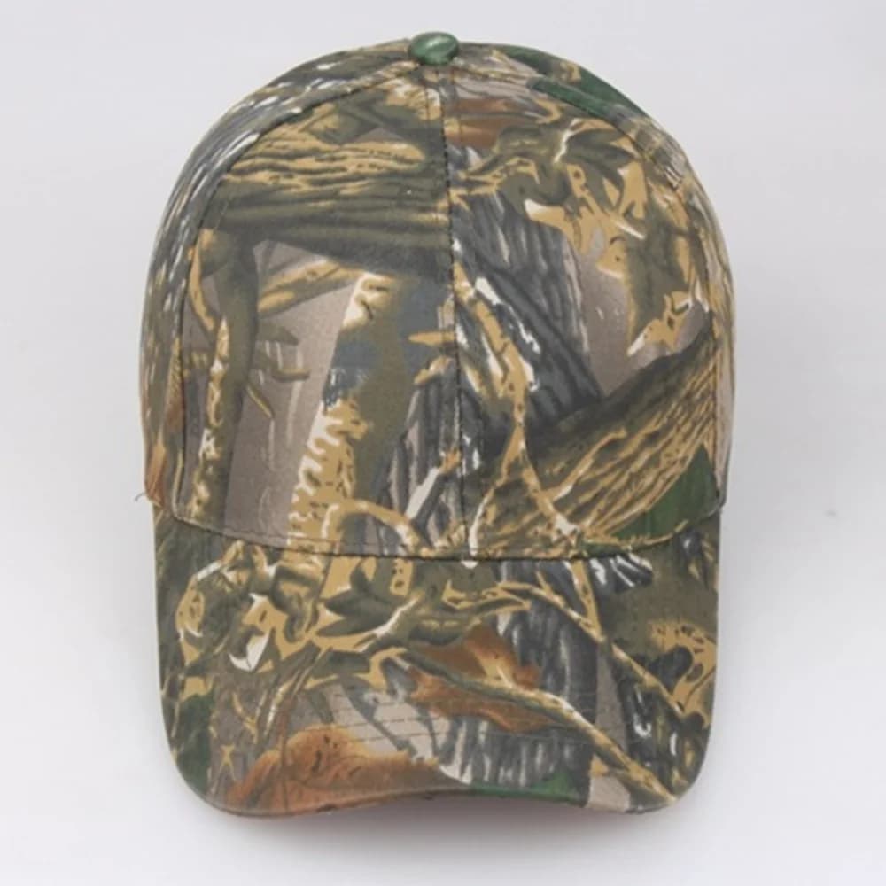 Casquette de pêche ajustable camouflage jungle pour protection solaire été pêche
