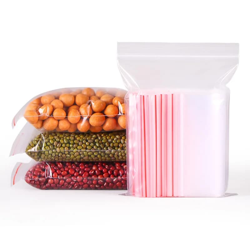 Sacs zip plastique transparents réutilisables - Conservation aliments pêche - Fermeture étanche pratique