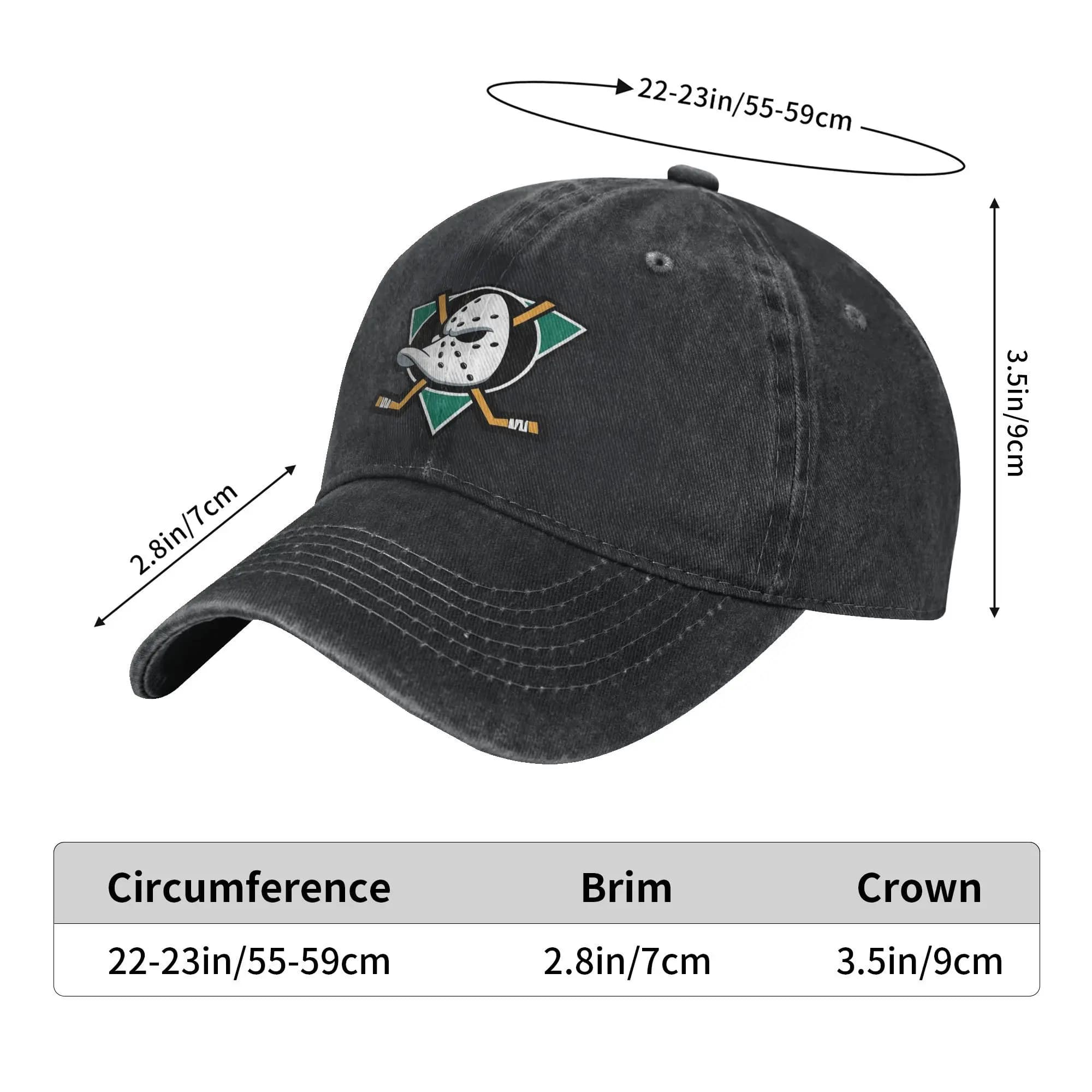 Casquette Mightys Ducks pêche - Baseball cap lavé pêche chasse camping tendance