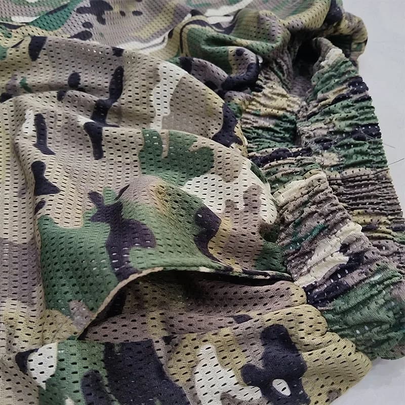 Combinaison Ghillie mesh multicam respirante - uniforme militaire airsoft chasse pêche camping