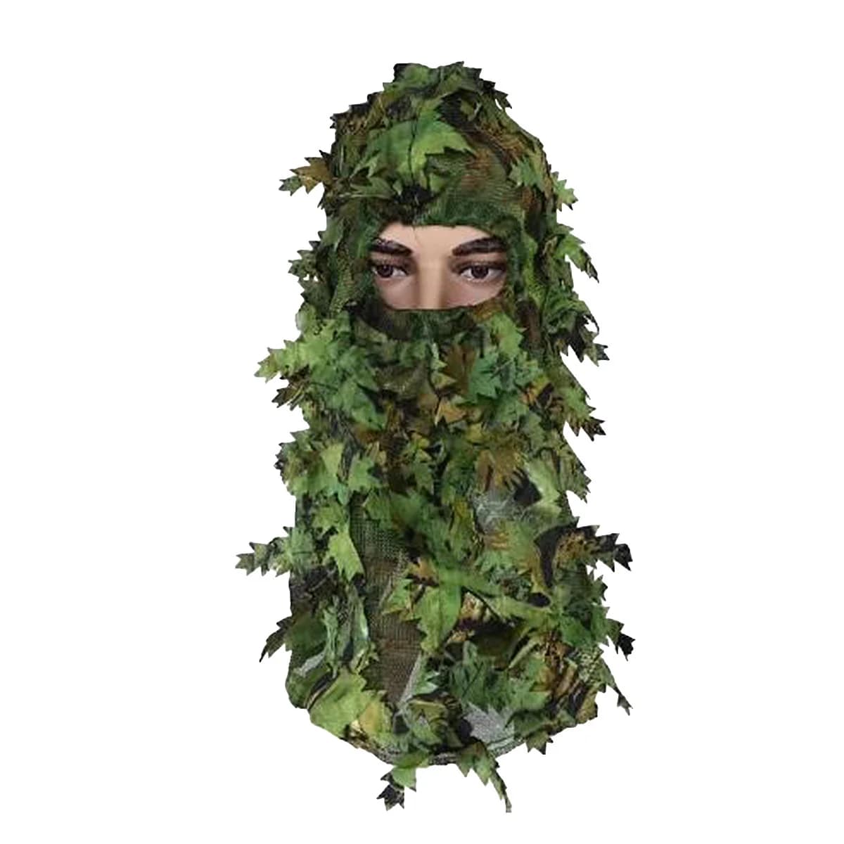 Cagoule camouflage 3D tout-en-un respirante tactique ghille feuille extérieur camping chasse entraînement pêche