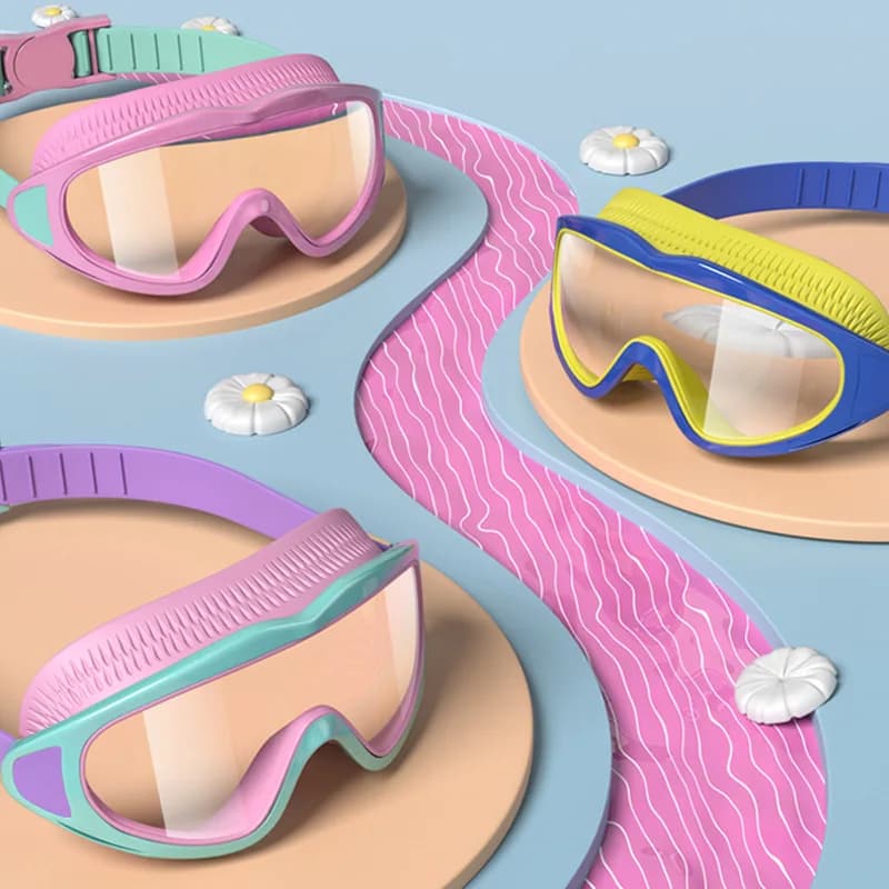 Lunettes de plongée enfants professionnelles grand coffret anti-buée étanches garçons filles